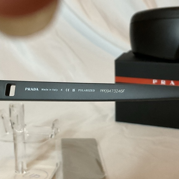 Prada Linea Rossa SPS02X UFK07H Sunglasses Men's Grey Rubber/Polarized 60-15-145 - Picture 5 of 9